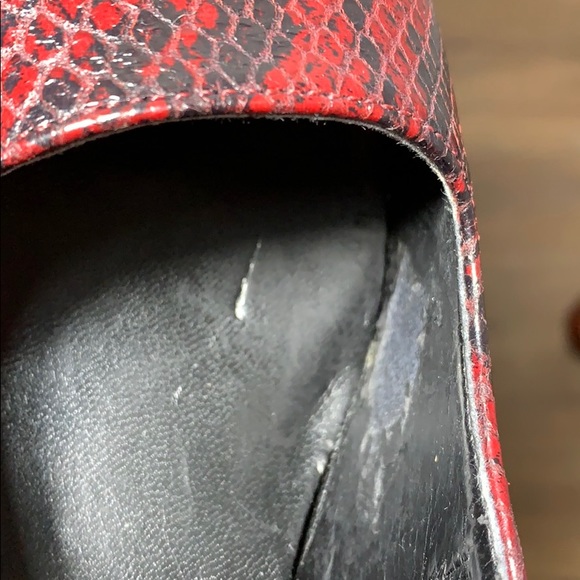 Nine west snake print sling backs sz 9.5 - Picture 7 of 8